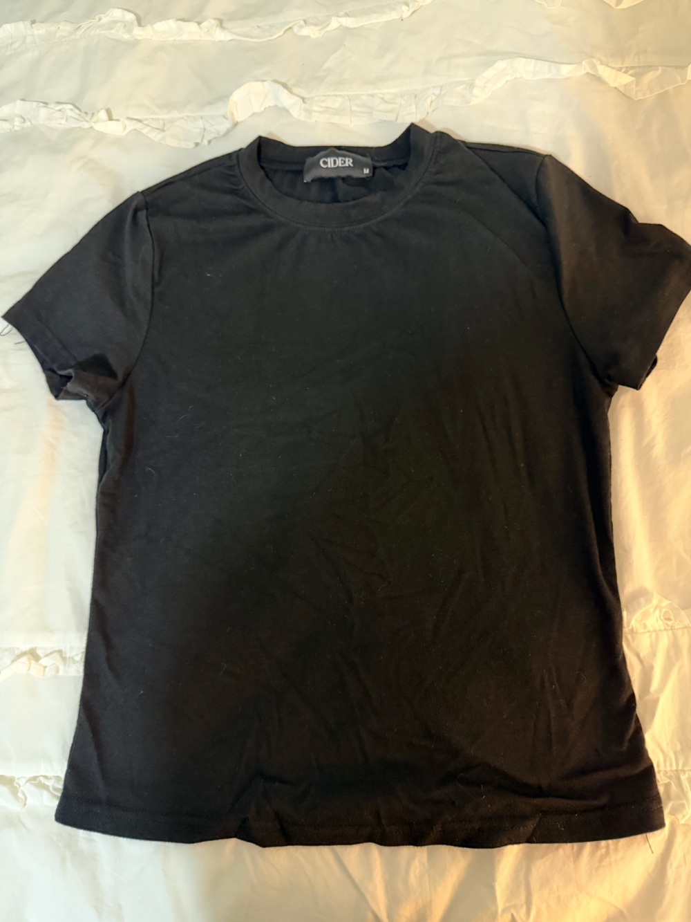 Cider black tee size medium